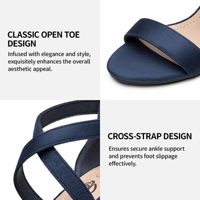 Trary Heels for Women, Chunky Block Women Shoes for Bride - Image 4